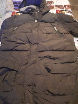 anorak, cazadora,marron