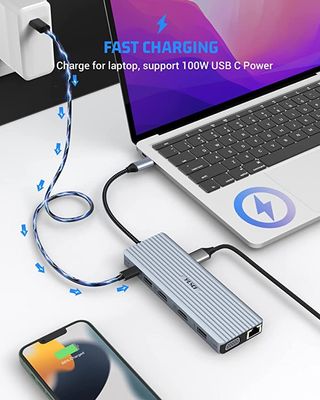 Hub USB C, 14 en 1 Docking Station, 2xHDMI NUEVO