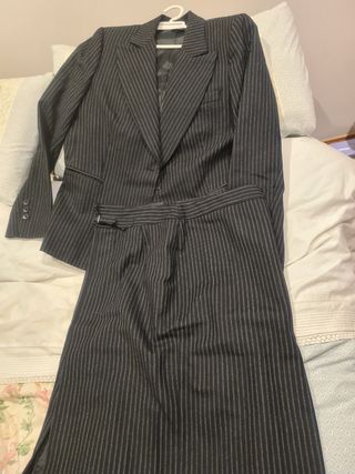 Traje de chaqueta a rayas