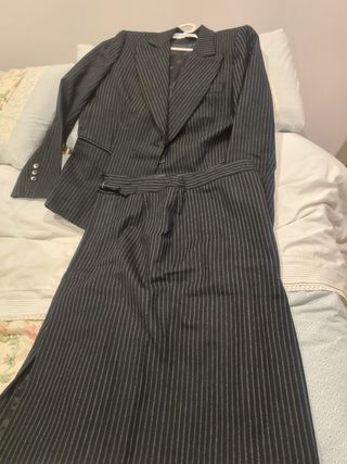 Traje de chaqueta a rayas