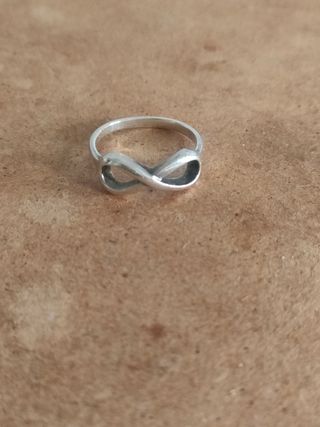 Anillo plata de ley infinito