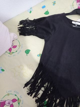 camiseta flecos vestir