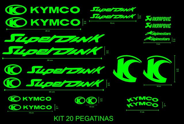 kit de 20 pegatinas para superdink