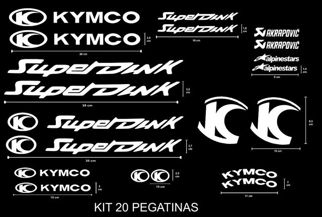 kit de 20 pegatinas para superdink