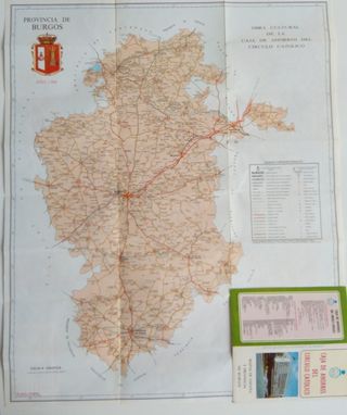 Mapa de la provincia de Burgos de 1984