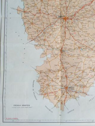 Mapa de la provincia de Burgos de 1984