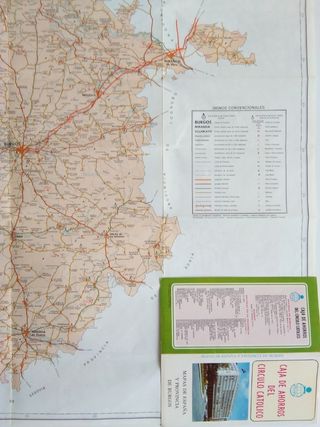 Mapa de la provincia de Burgos de 1984