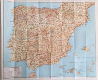 Mapa de la provincia de Burgos de 1984