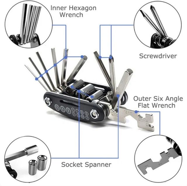 Juego de llave hexagonal y destornillador portátil