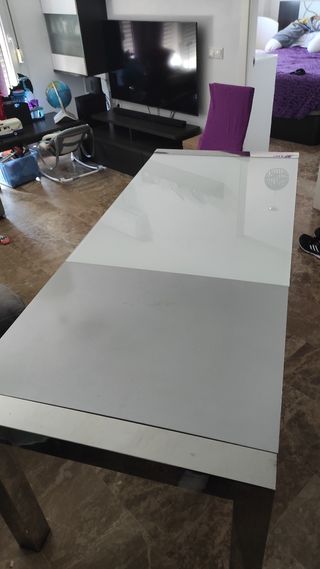 Tavolo in acciaio inox 130x80 allungabile a 190x80