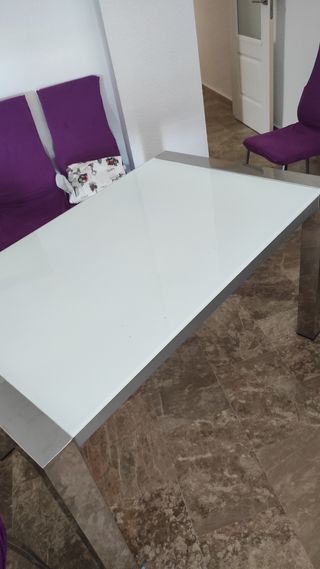 Tavolo in acciaio inox 130x80 allungabile a 190x80