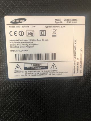 Módulo Tcon Samsung 48" led 