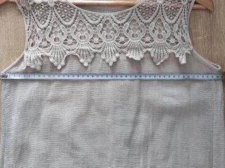 top camiseta de tirantes crochet. talla Unica