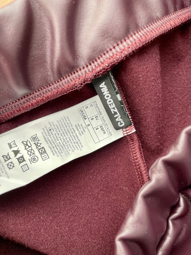 Pantalón térmico morado Calzedonia