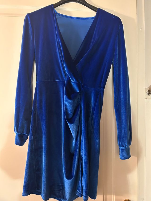 Abito blu velluto