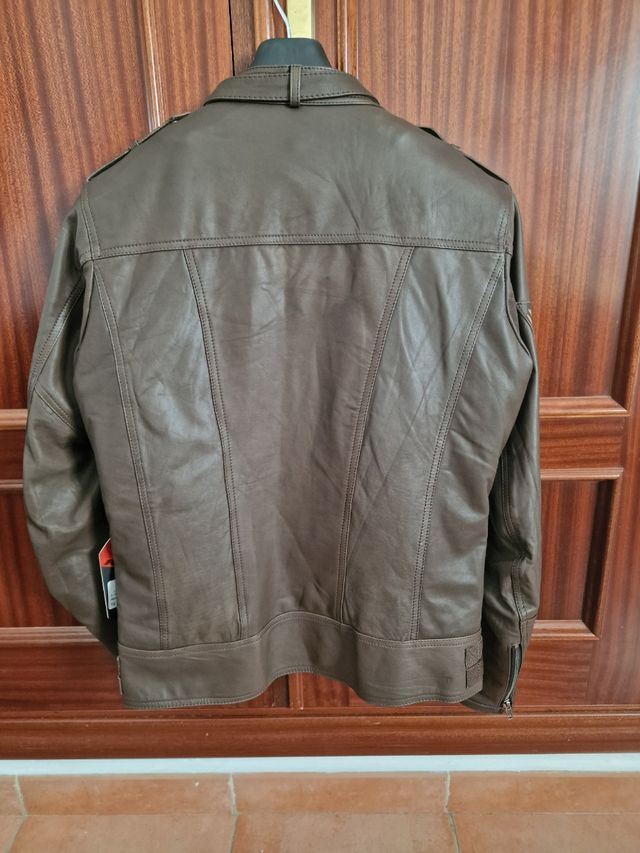 Cazadora de cuero mujer R-Tech