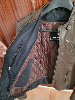 Cazadora de cuero mujer R-Tech