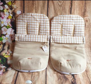 Sacos silla Gemelar,entretiempo Waffle/Vichy beige