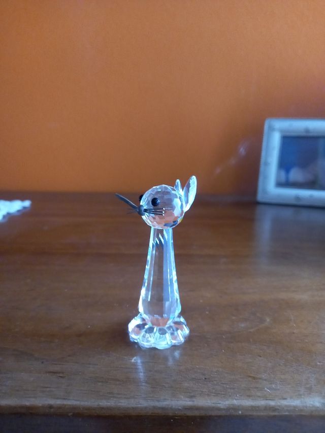 gatto in cristallo swarovsky