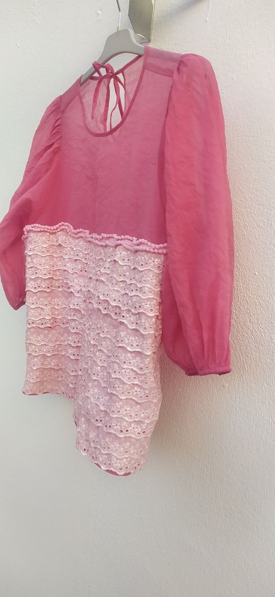 blusa gasa y madroños talla 48/ 4XL