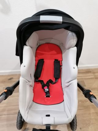 Carro Jané +maxicosi+ base isofix+capazo azul