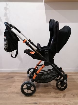 Carro Jané +maxicosi+ base isofix+capazo azul