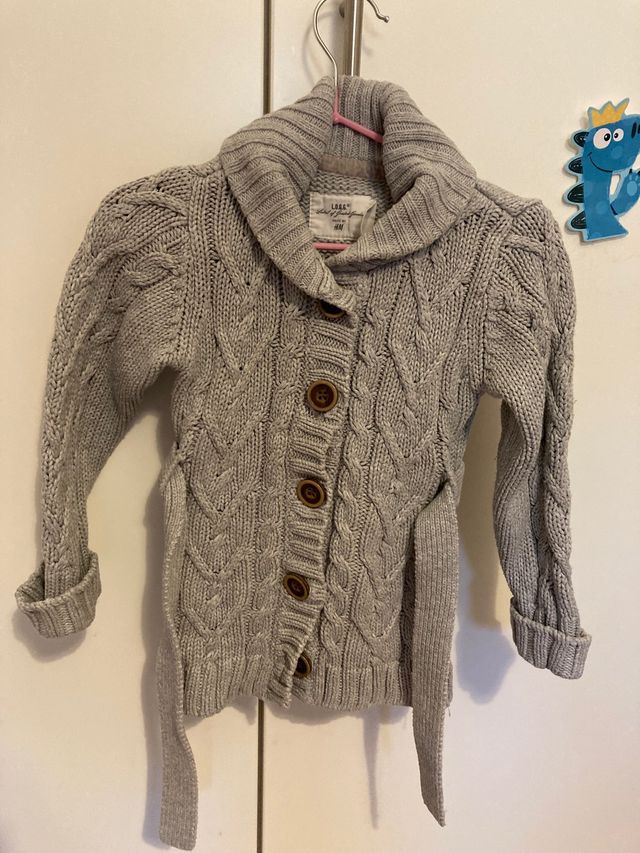 Chaqueta gris niña 12-18m