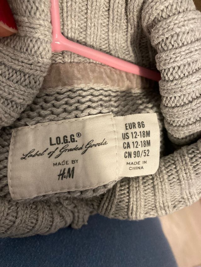 Chaqueta gris niña 12-18m