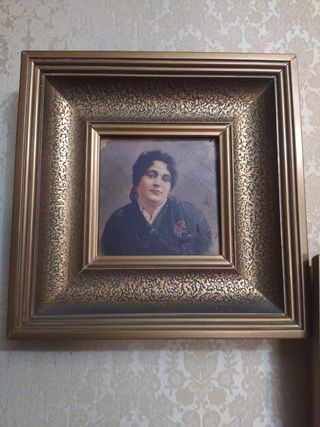 Pareja de cuadros, retratos de majas