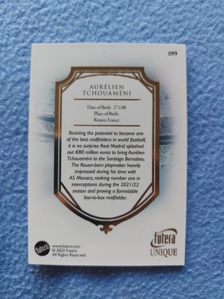 Tchouameni Futera Unique Francia