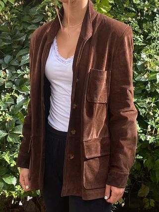 Chaqueta de ante
