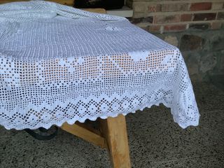 Artesanía. Colcha de algodón