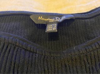 Camiseta manga larga negra Massimo Dutti 