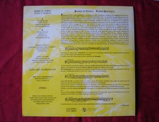 Pedro G. Romero. Bomba De Tiempo. LP Vinilo. Raro.
