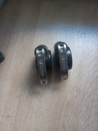 ✅ 2 CIERRES O BLOQUEADORES SALTER PLATEADOS DE 30M