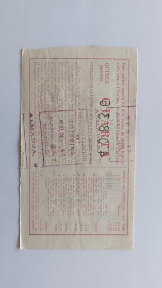 DÉCIMOS DE LOTERIA DE ANTIGUOS 1961, 1962 Y 1963