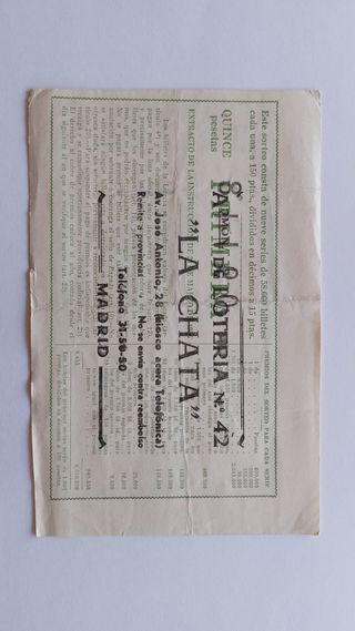 DÉCIMOS DE LOTERIA DE ANTIGUOS 1961, 1962 Y 1963