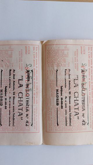 DÉCIMOS DE LOTERIA DE ANTIGUOS 1961, 1962 Y 1963