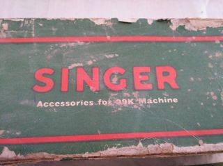 Accesorios maquina coser antigua Singer 99k