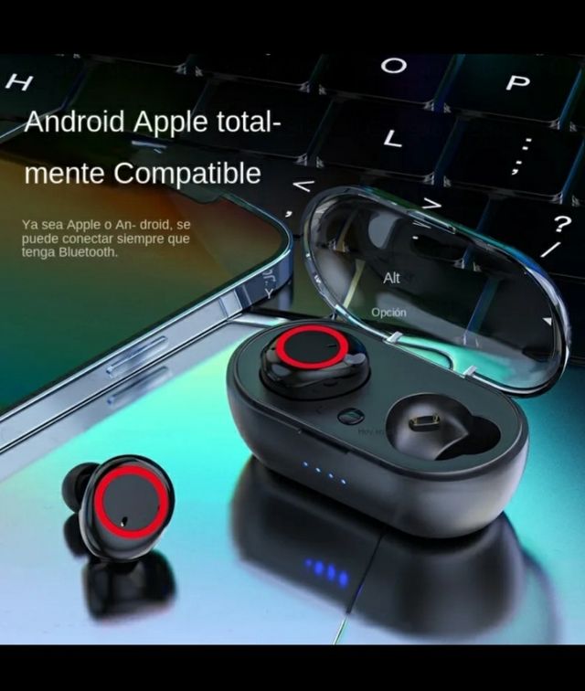 AURICULARES INALAMBRICOS BLUETOOTH CON BASE