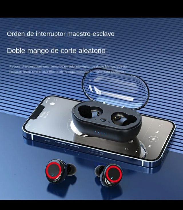 AURICULARES INALAMBRICOS BLUETOOTH CON BASE