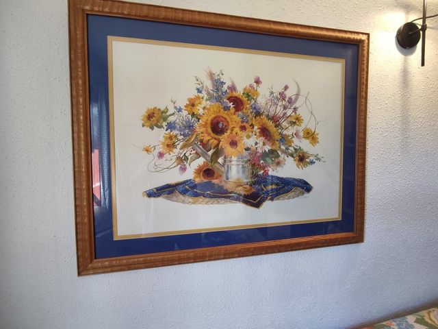 Láminas enmarcadas de bodegones de flores