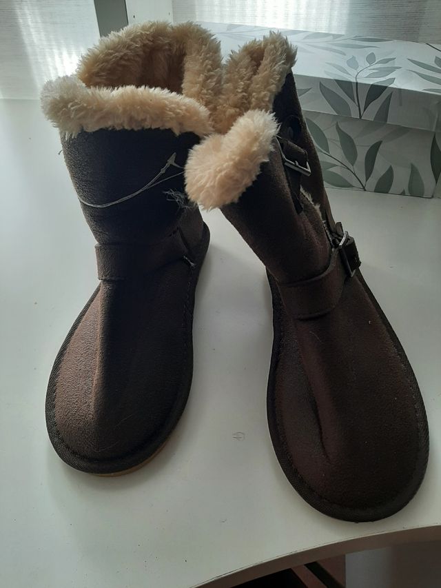 Botines calentitos, talla 35