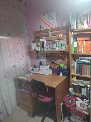 Habitación juvenil cama nido madera