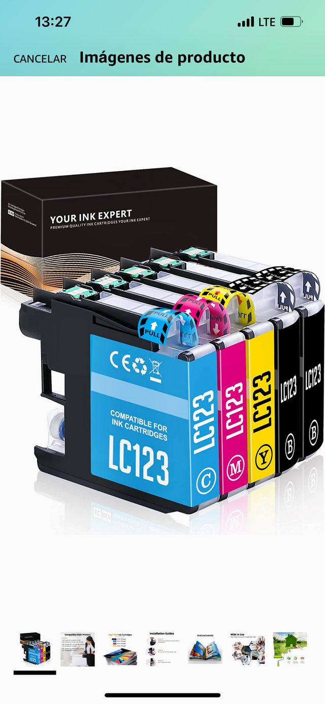 10 cartuch tinte  Brother LC-123 Cartuch