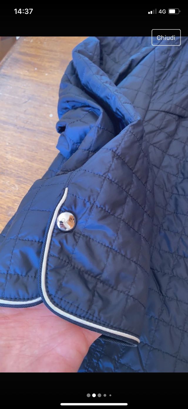 Giacca trapuntata nera Gaia