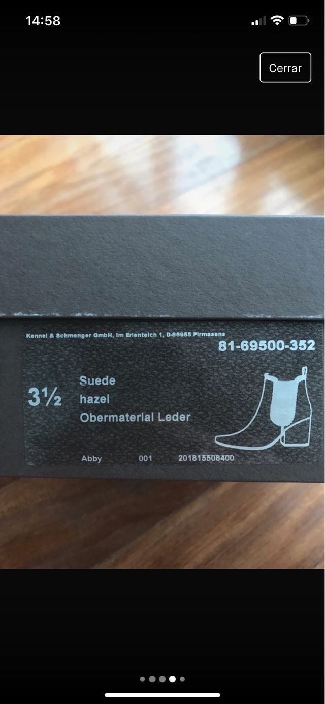 Botín en ante color Camel / caramelo