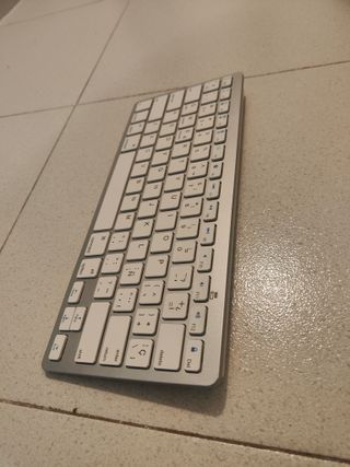 Teclado Inalámbrico Blanco Bluetooth