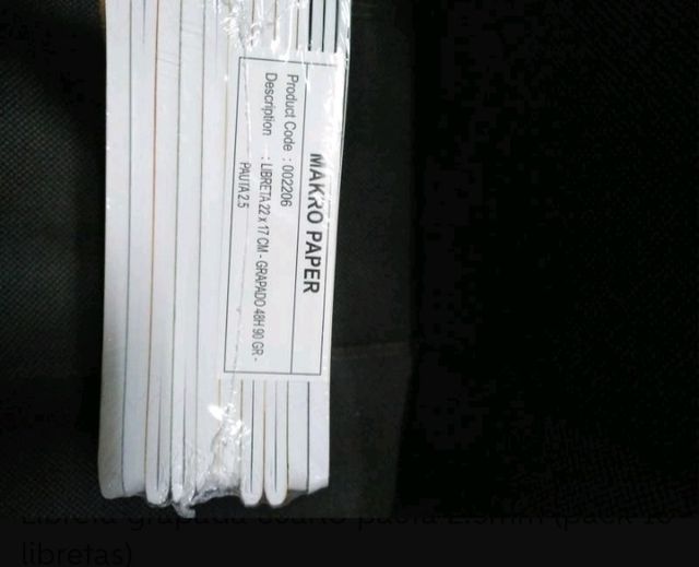 Libreta grapada A5 pauta 2.5mm