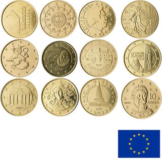 Monedas 10 cent euro raras